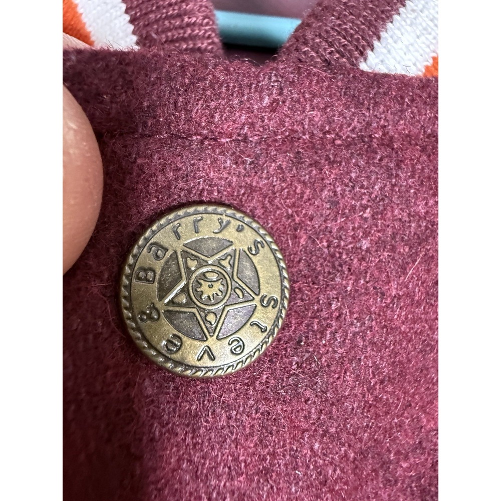 VTG Virginia Tech Hokies Wool Varsity Jacket Men's Large Steve And Barry's 90s - Picture 2 of 8